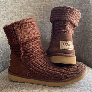 Knit Ugg Boots | Brown | Women’s 7